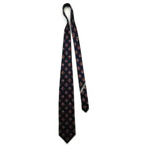 Ermenegildo Zegna  exclusive design Mens Geometric 100% Silk Made in Italy Tie